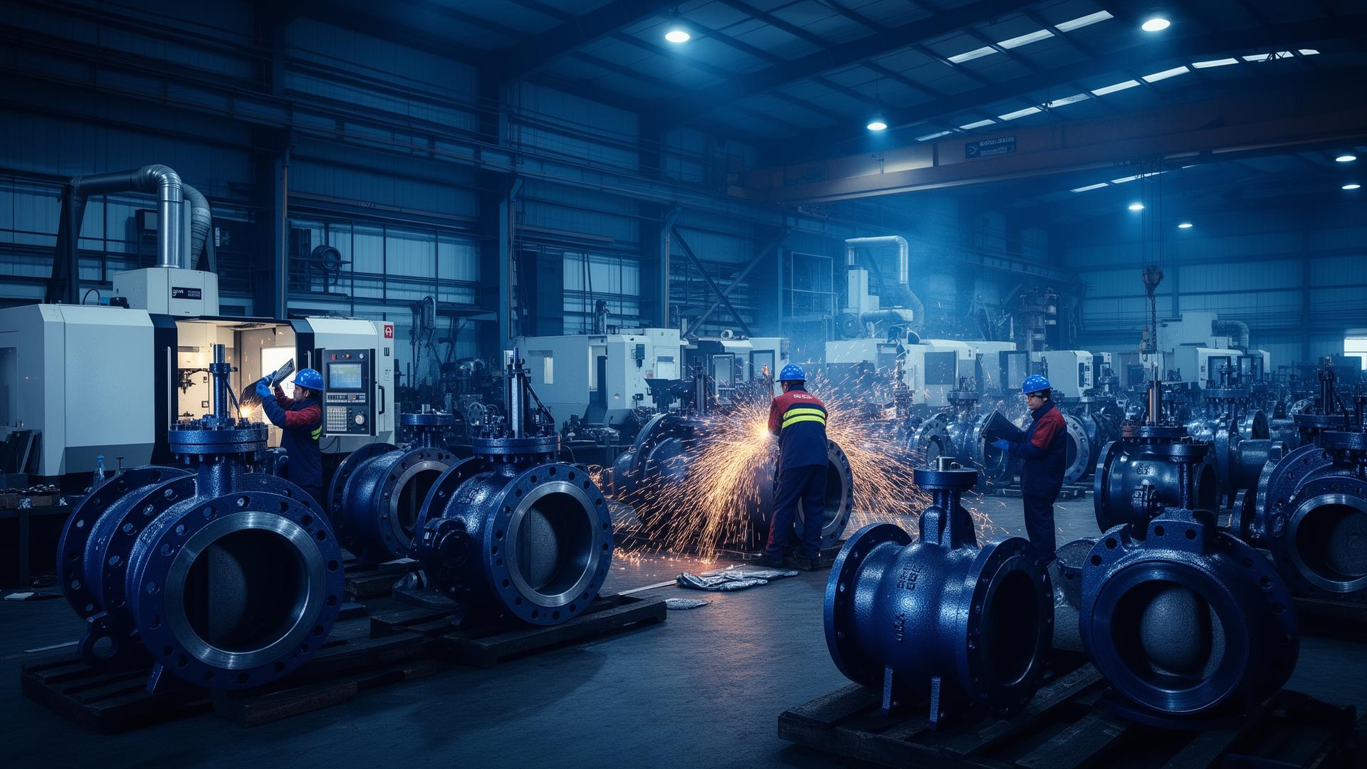 Fábrica Grupo Valentis — válvulas industriais para saneamento